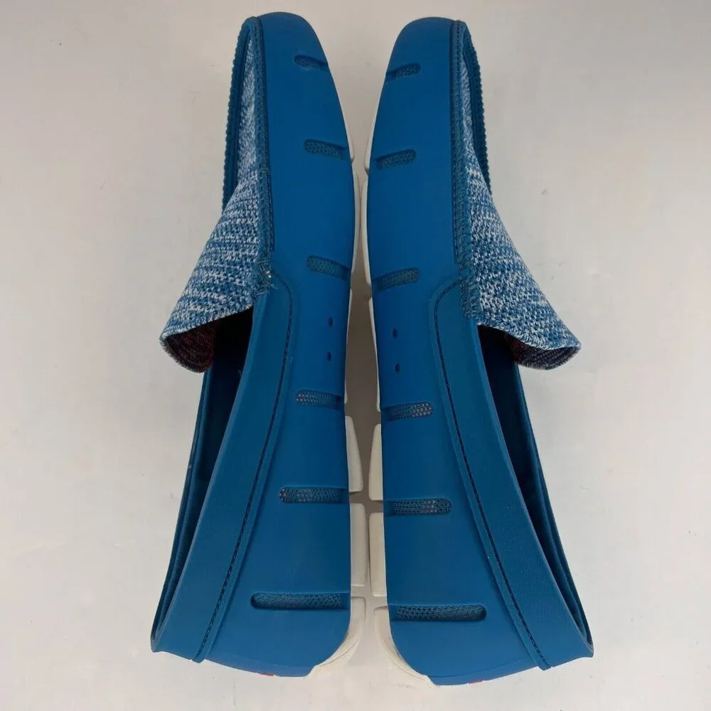 Swims Mens 21308-824 Blue Venetian Classic Low Top Slip On Size 10 Loafers